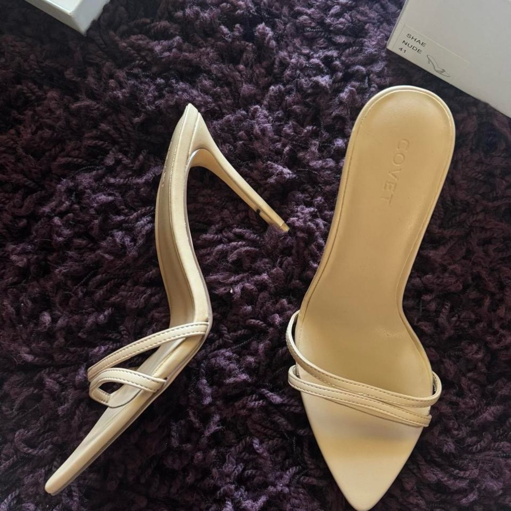 Covet Women's Nude Strappy Heels